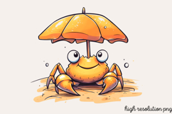 Summer Sea Animals Clipart PNG Product Image 1
