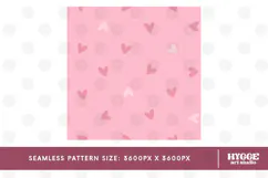St Valentine's Day Hearts Cupid Love Seamless Pattern PNG Product Image 2