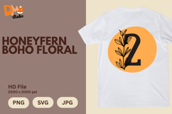 Honeyfern Boho Floral Monogram Product Image 1