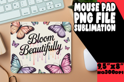 RADIANT mouse mat PNG Inspiration, Girl Quote Product Image 1