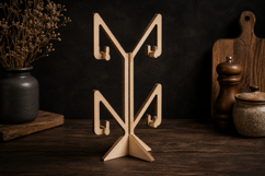Wooden Jewelry Stand Laser Cut SVG | Tree Style Earring Product Image 1