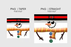 Snowman Tumbler Sublimation | Taper & Straight | Christmas Product Image 2