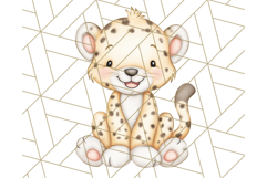 Tiny Zoo Friends Clipart, Cute Cartoon Zoo Animals PNG Product Image 5