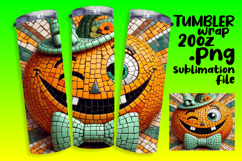 PLAYFUL 20oz Tumbler Design for Customization , Cute Pumpkin Product Image 1