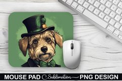 St. Patrick&#039;s Day DOG Sublimation Mouse Pad Design Product Image 1