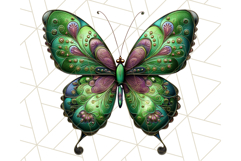 Metallic Butterfly Clipart PNG Clipart, Vibrant Butterfly Product Image 5