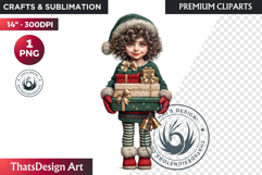 Traditional Christmas Clipart PNG, xmas sublimation, santa Product Image 1