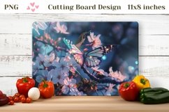 3D Butterfly Cutting Board, Nature Cutting Board Template Product Image 1