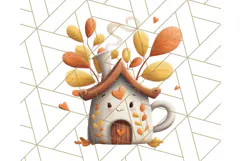 Autumn Treehouse & Woodland Cabin PNG Clipart Product Image 5