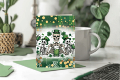 Skeleton Trio with Beer Greeting Card PNG Sublimation Design Product Image 1