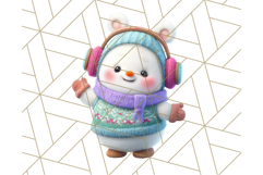 Adorable Snowman Character PNG Clipart Product Image 5