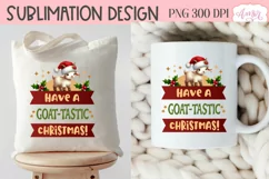 Have a goattastic Christmas PNG, Cute Christmas goat PNG Product Image 5