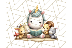 Magical Bookish Unicorn PNG Clipart Reading Books &amp; Stories Product Image 5