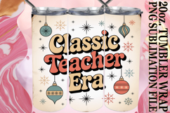 Whimsical views 20oz tumbler wrap, Teacher Product Image 1