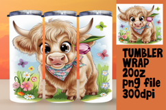 EYE-CATCHING 20oz Tumbler Design , Cute Cow Product Image 1