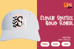 Clover Solstice Boho Floral Monogram Product Image 1