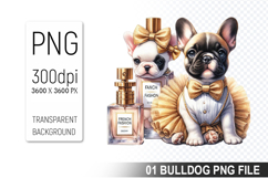 Cute French Bulldog Clipart PNG, Dog illustration Design Product Image 1