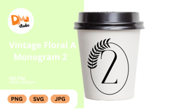 Vintage Floral Monogram Product Image 1