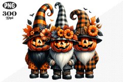 Halloween Gnomes Sublimation - Clipart PNG Design Product Image 1