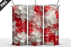 3D Flowers Tumbler Wrap | Sublimation Design | Tumble PNG Product Image 2