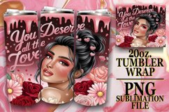 Uplifting Moments 20oz tumbler wrap, Love Girl Product Image 1