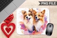 Dog Valentine's Day Sublimation Mouse Pad PNG Bundle Product Image 10
