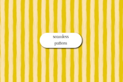 Yellow and Cream Vertical Striped Seamless Pattern Product Image 1