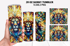 Skinny Tumbler 20oz Wrap Design, Summer Tumble PNG Design Product Image 1