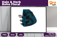 Halo &amp; Herb Boho Floral Monogram Product Image 1