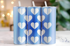 Broken Heart Tumbler Wrap | Sublimation | Tumblers Product Image 1
