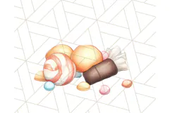 Pastel Summer Treats Clipart PNG, Cute Picnic Fair Food Art Product Image 5
