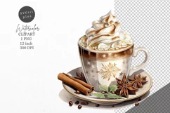 Christmas clipart, Drink clipart, Winter clipart Product Image 1