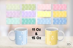 12 Pastel Colors Flowers Mug Sublimation Bundle, Mug Wrap Product Image 2
