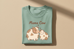 Mama Cow PNG, Cow Mom Png Design, Cute Cow and Calf Design Product Image 2