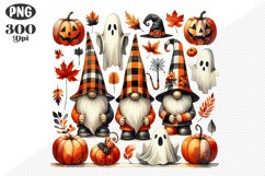 Halloween Gnomes Sublimation - Clipart PNG Design Product Image 1