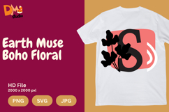 Earth Muse Boho Floral Monogram Product Image 1