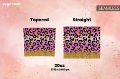 Pink Glitter | Skinny 20 oz | Tapered | Straight Product Image 2