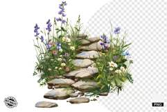 Wildflowers Pathway Clipart Product Image 1