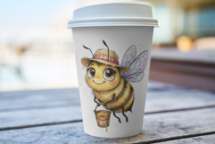 Summer Whimsical Bees PNG Clipart Product Image 5