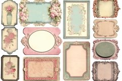 Vintage Ephemera, Floral Junk Journal, Shabby Shic Decor Product Image 6
