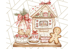 Christmas Cottagecore Kitchen Clipart PNG, Holiday Decor Product Image 5