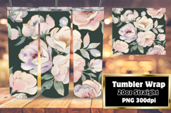 SOPHISTICATED 20oz Tumbler Template , Flower Pattern Product Image 1