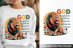 God Sublimation Design - Christian Png Product Image 1
