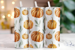 Halloween Pumpkin Tumbler Wrap | Sublimation | Tumblers Product Image 1
