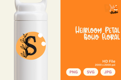 Heirloom Petal Boho Floral Monogram Product Image 1