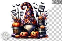 Halloween Kitchen Gnome Sublimation - Clipart PNG Design Product Image 1