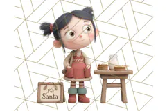 Santa Claus Clipart, North Pole Holiday PNG Graphics Product Image 5