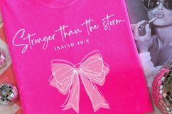 Stronger Than the Storm PNG Bundle | Coquette Christian DIY Product Image 4
