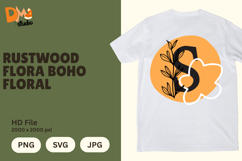 Rustwood Flora Boho Floral Monogram Product Image 1