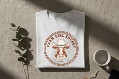 Farm Girl Energy Png, Western Cowgirl Sublimation Design Product Image 3